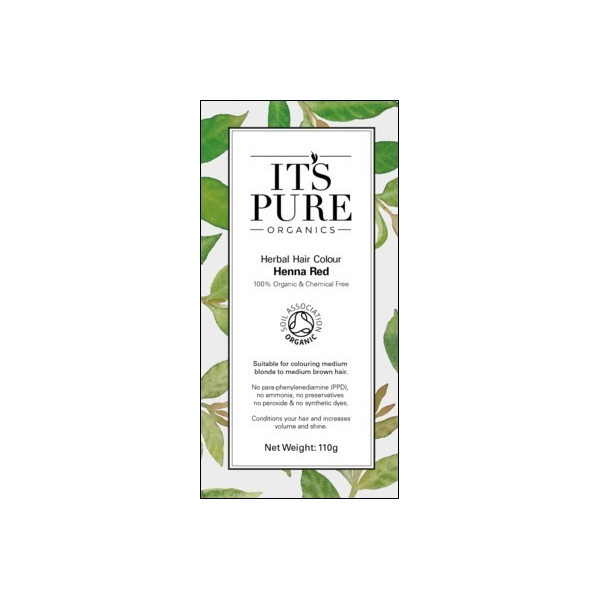 Οργανική φυτική βαφή μαλλιών - Κόκκινη Χέννα | Henna Red - Organic Herbal hair Colour