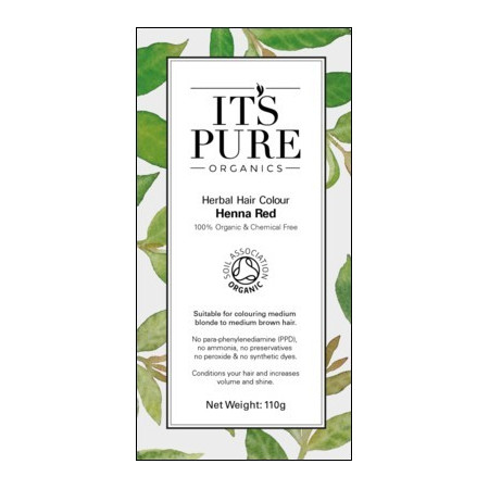 Οργανική φυτική βαφή μαλλιών - Κόκκινη Χέννα | Henna Red - Organic Herbal hair Colour