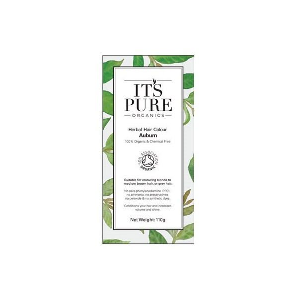 Βιολογική φυτική βαφή μαλλιών - Πυρόξανθο | Auburn - Organic Herbal hair Colour