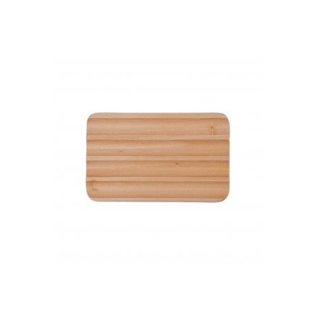 Beech Wood Ridged Soap Dish|Σκαλιστή Σαπουνοθήκη από ξύλο οξειάς