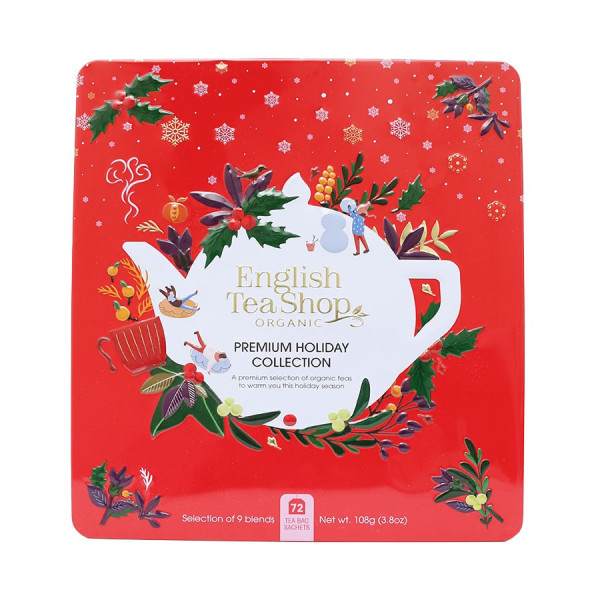 Συλλογή Χριστουγέννων | Premium Holiday Collection Red Gift Tin72 Tea Bag | 72 φακελάκια