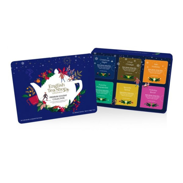 Συλλογή Χριστουγέννων | Premium Holiday Collection Blue Gift Tin 36 Tea Bag | 36 φακελάκια