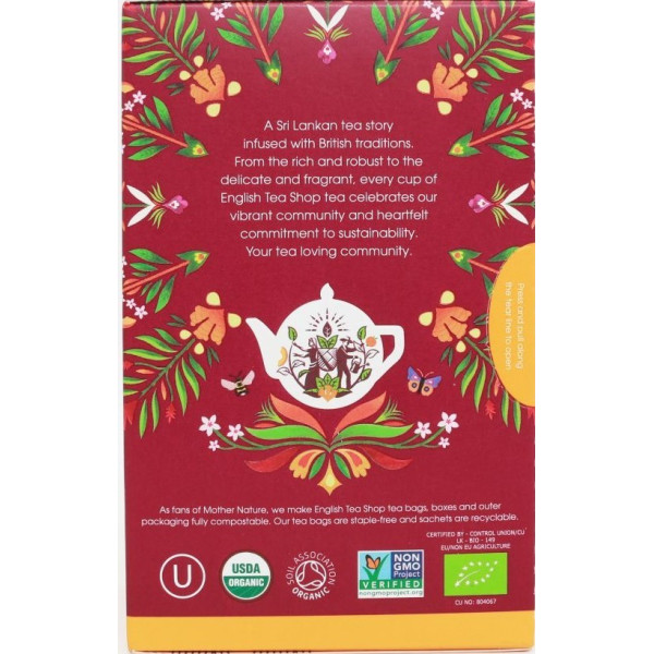 Μαύρο Τσάι με Τζίντζερ και Ροδάνικο | Black Tea & Ginger with Peach | 20 φακ.