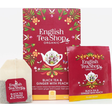 Μαύρο Τσάι με Τζίντζερ και Ροδάκινο |20 φακελάκια