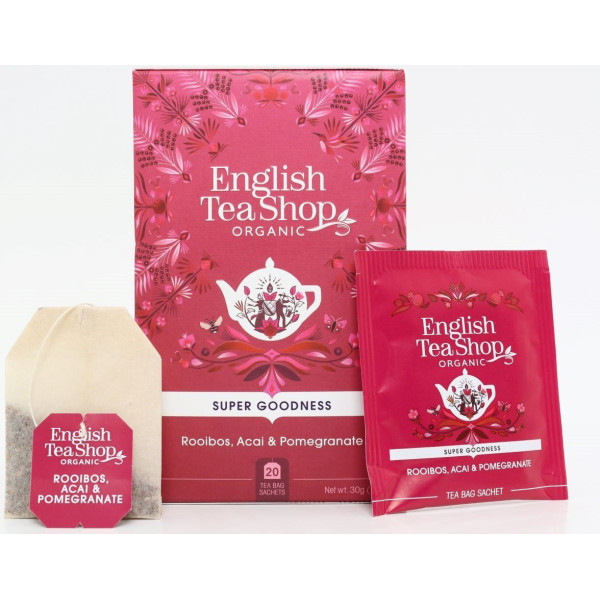 Βιολογικό Τσάι με Ρόιμπος, Ακάι & Ρόδι | Org. Rooibos, Acai & Pomegranate | 20 Φακ.