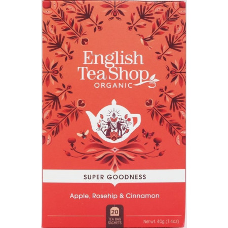 Βιολογικό Τσάι - Μήλο, Rosehip & Κανέλα | Apple, Rosehip & Cinnamon | 20 Φακ.
