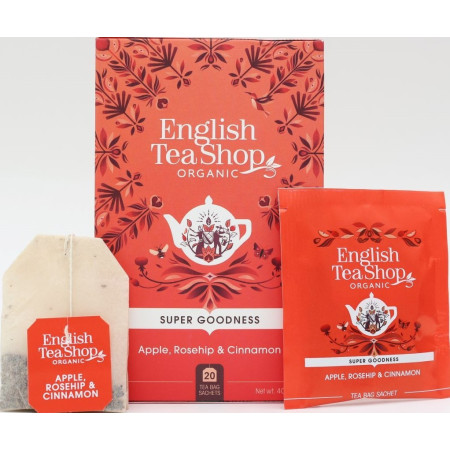 Βιολογικό Τσάι - Μήλο, Rosehip & Κανέλα | Apple, Rosehip & Cinnamon | 20 Φακ.