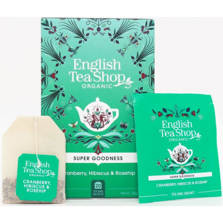 Βιολογικό Τσάι - Κράνμπερι, Ιβίσκο, RoseHip | Cranberry, Hibiscus & Rosehip | 20 Φακ.