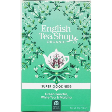 Βιολογικό Τσάι - Σεντζά, Λευκό Τσάι & Μάτσα | Green Sencha, White Tea & Matcha 20 Φακ.