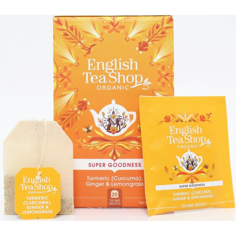 Κουρκουμά, Τζίντζερ & Λεμονόχορτο | Org. Turmeric, Ginger & Lemongrass | 20 Φακ.