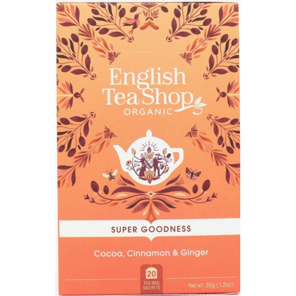 Βιολογικό Τσάι - Με Κακάο, Κανέλα Κεϋλάνης & Τζίντζερ | Org. Cocoa, Cinnamon & Ginger | 20 Φακ.