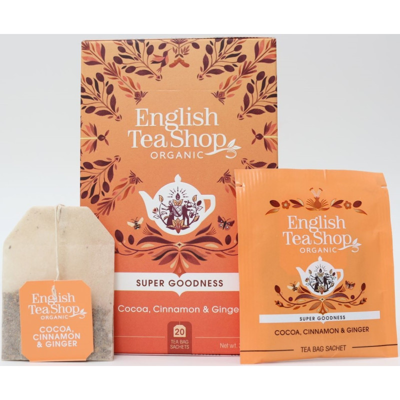 Κακάο, Κανέλα Κεϋλάνης & Τζίντζερ | Org. Cocoa, Cinnamon & Ginger | 20 Φακ. Κακάο, Κανέλα Κεϋλάνης & Τζίντζερ | Org. Cocoa, Cinnamon & Ginger | 20 Φακ.