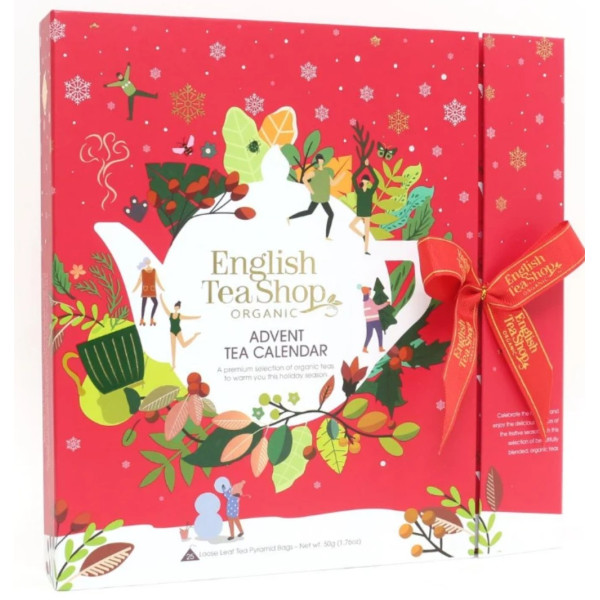 Συλλογή Χριστουγέννων | Org. Book Style Red Advant Calendar | 25 Φακελάκια