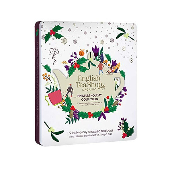 Συλλογή Χριστουγέννων | Premium Holiday Collection White Gift Tin 72 Tea Bag | 72 φακελάκια
