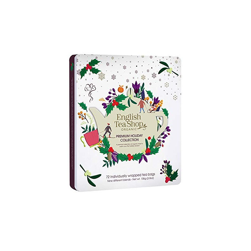 Συλλογή Χριστουγέννων | Premium Holiday Collection White Gift Tin 72 Tea Bag | 72 φακελάκια