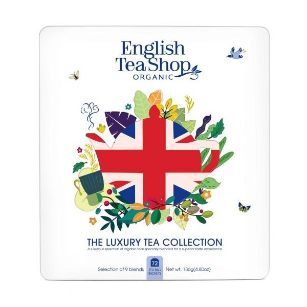 Συλλογή με 72 τεμ. Τσαγιών | Org. Assorted Union Jack Gift Tin Luxury Collection Union - 72 tea bags
