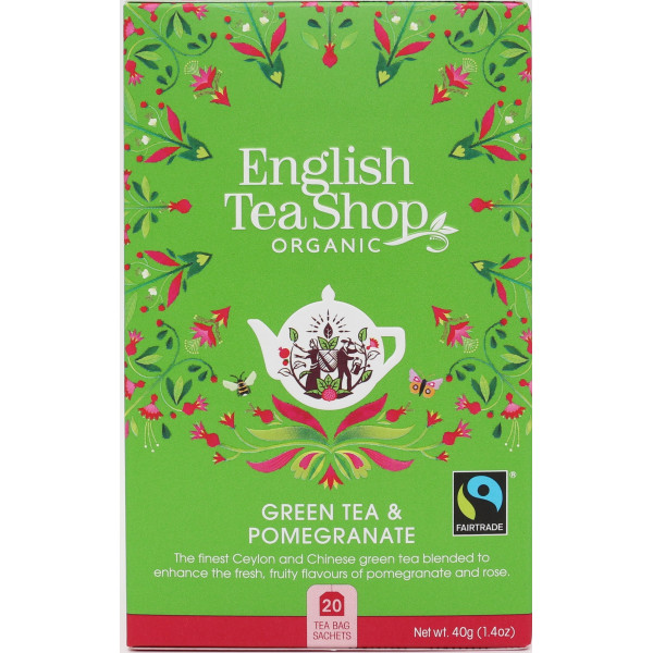 Πράσινο Τσάι & Ρόδι  |  Org FT. Green Tea Pomegranate