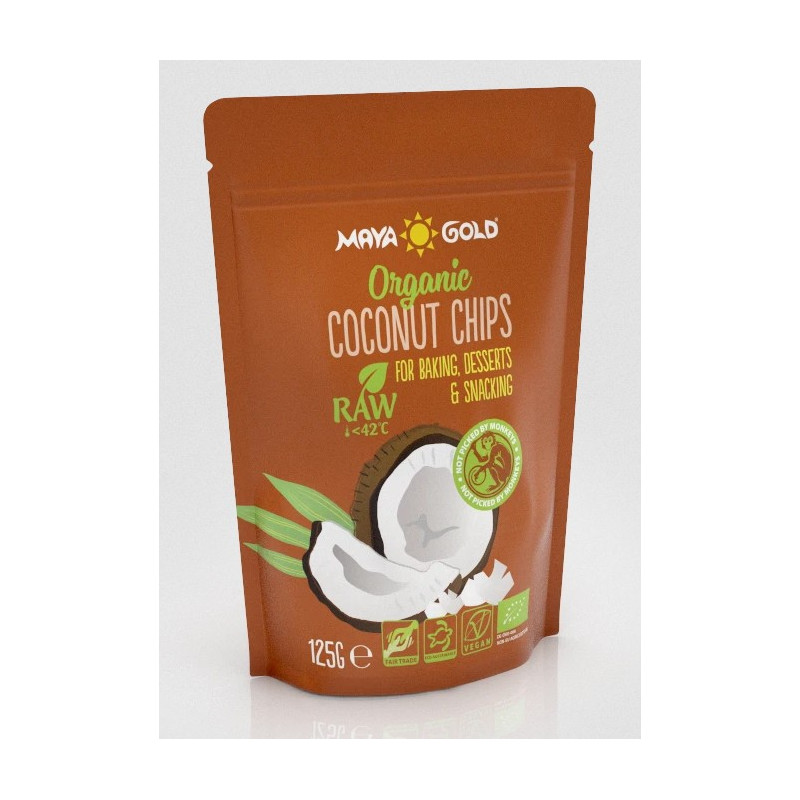 Βιολογικά Τσιπς Καρύδας | Coconut Raw Chips Organic | 125gr