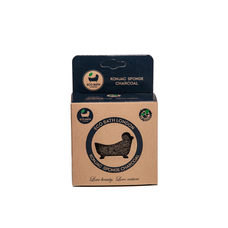 Σφουγγάρι Konjac με Άνθρακα | Konjac Sponge Charcoal Σφουγγάρι Konjac με Άνθρακα | Konjac Sponge Charcoal