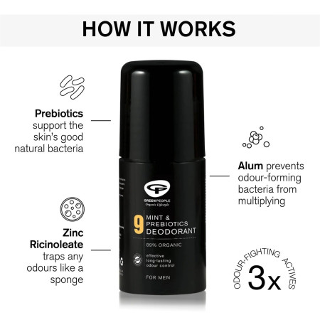 Νο.9 Αποσμητικό - Μέντα & πρεβιοτικά Roll – On™ | for Men - No. 9 Mint & Prebiotics Deodorant | 75ml