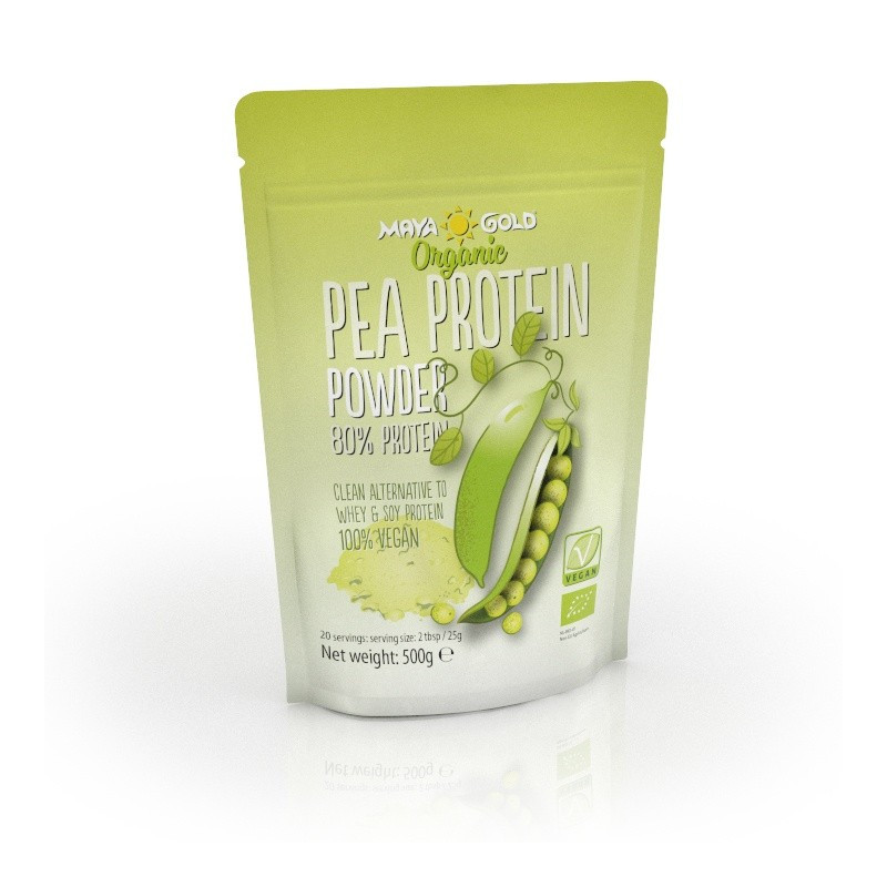 Βιολογική Πρωτεΐνη Μπιζελιού | Organic Pea Protein Powder | 500gr