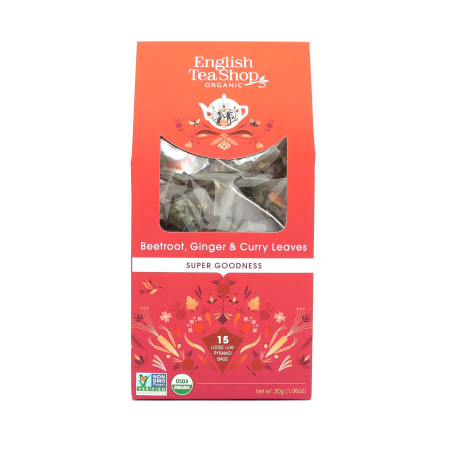 Παντζάρι, Τζίντζερ & Φύλλα Κάρυ  | Org. Beetroot, Ginger & Curry Leaves | 15pyramids