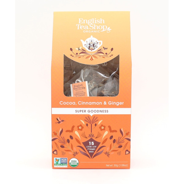 Κακάο, Κανέλα Κεϋλάνης & Τζίντζερ | Org. Cocoa, Cinnamon & Ginger | 15 pyramids