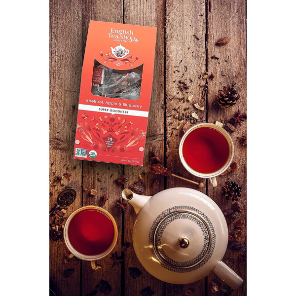 Βιολογικό - Παντζάρι, Μήλο & Μύρτιλο | Org. Beetroot, Apple & Blueberry Loose Leaf |15 Pyramid Tea Bags