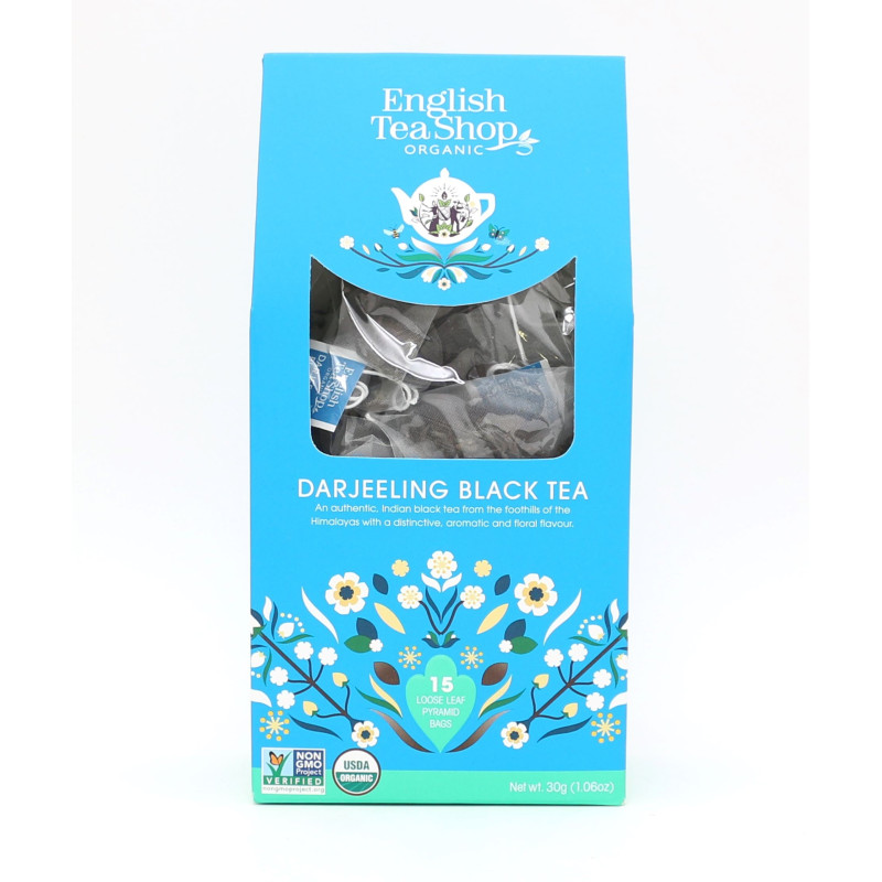 Βιολογικό - Μαύρο Τσάι Darjeeling Loose Leaf |15 Pyramid Tea Bags