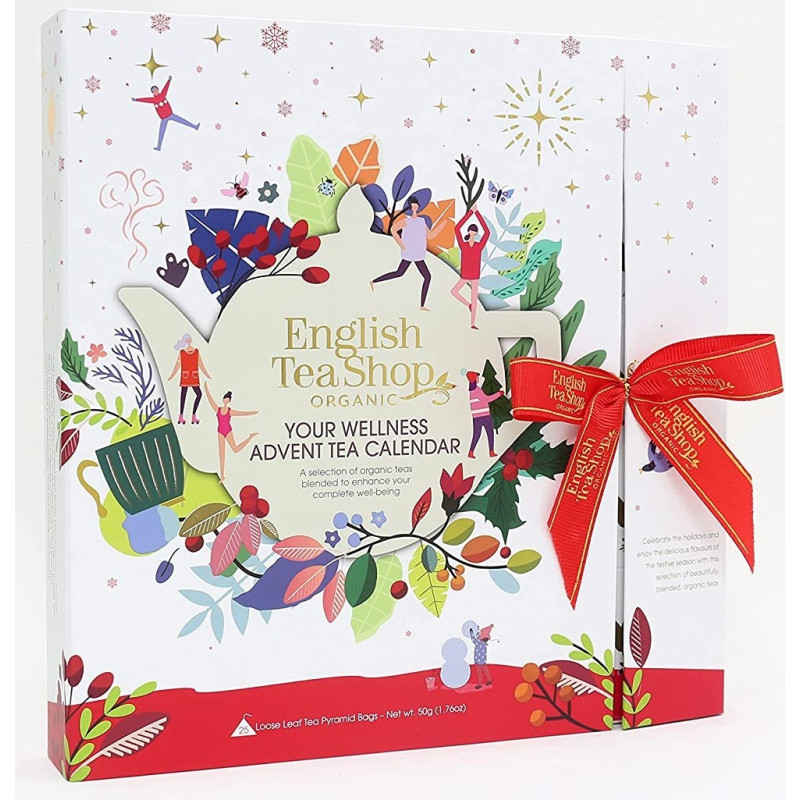 Συλλογή Χριστουγέννων | Organic Book Style White Advent Calendar | 25 pyramids