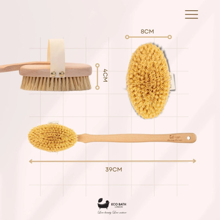 Βούρτσα Σώματος Με Σκληρή Τρίχα Σιζάλ | Natural Sisal Body Brush (Hard)