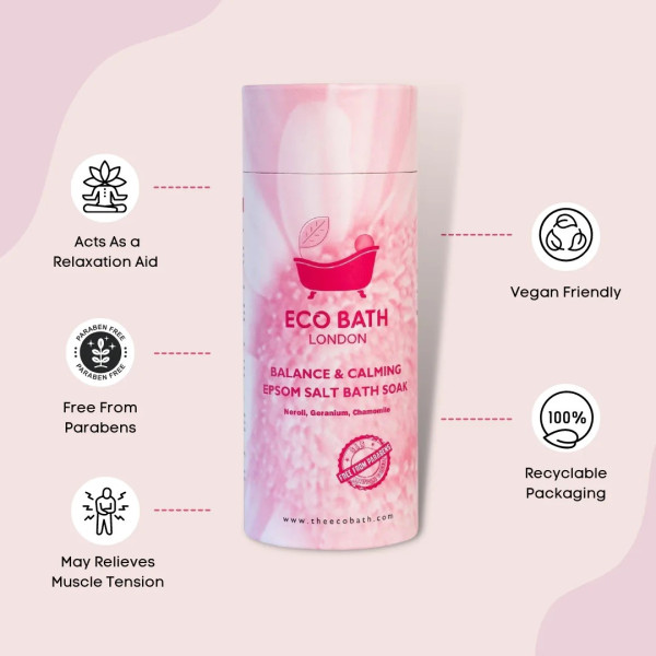 Αλατα Μπάνιου για Ισορροπία & Χαλάρωση | Balance and Calming Epsom Salt Bath Soak | Tube 250gr