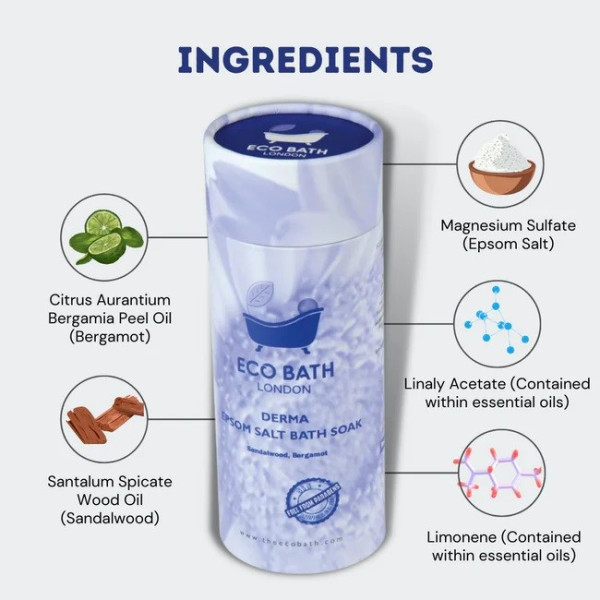Αλατα Μπάνιου Αισθησιακά | Derma Epsom Salt Bath Soak - Tube 250gr