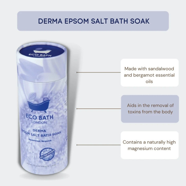 Αλατα Μπάνιου Αισθησιακά | Derma Epsom Salt Bath Soak - Tube 250gr