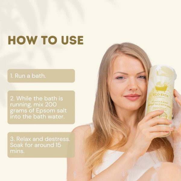 Αλατα Μπάνιου για Μύες & Αρθρώσεις Muscle and Joint Epsom Salt Bath Soak - Tube 250gr