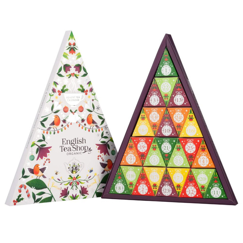 Πολυτελές Luxury Advent Calendar Triangular (White) | 25 Pyramid Tea Bags