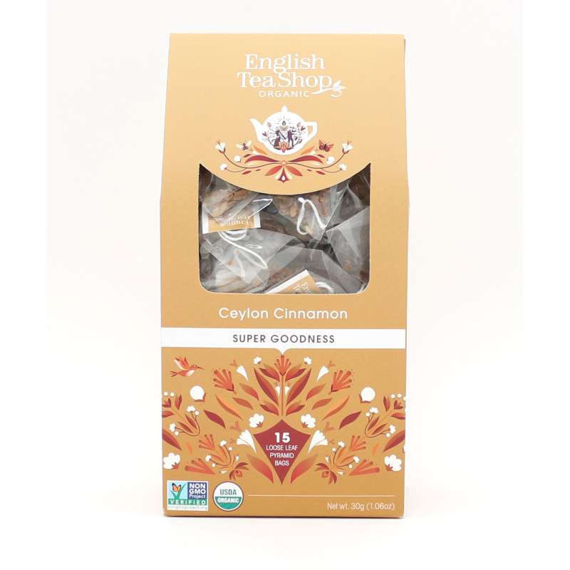 Βιολογικό - Κανέλα Κεϋλάνης | Org. Ceylon Cinnamon Loose Leaf |15 Pyramid Tea Bags