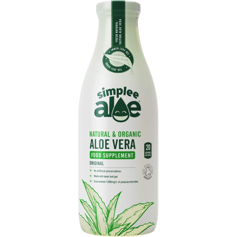 Simplee Aloe | 100% Βιολογικός Χυμός Αλόης | 1 λίτρο