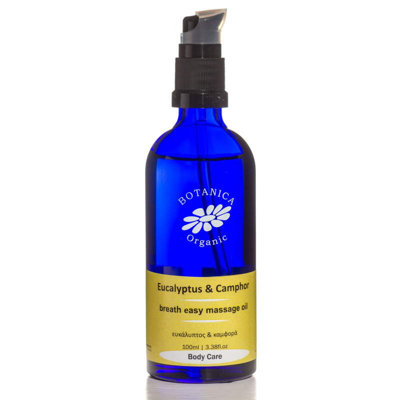 Botanica | Βιολογικό Λάδι Μασάζ | Ευκάλυπτος & Καμφορά | 100ml Botanica | Βιολογικό Λάδι Μασάζ | Ευκάλυπτος & Καμφορά | 100ml