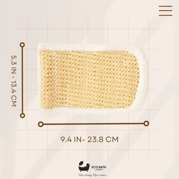 Eco Bath London | Γάντι μασάζ από Σισάλ και Βαμβάκι