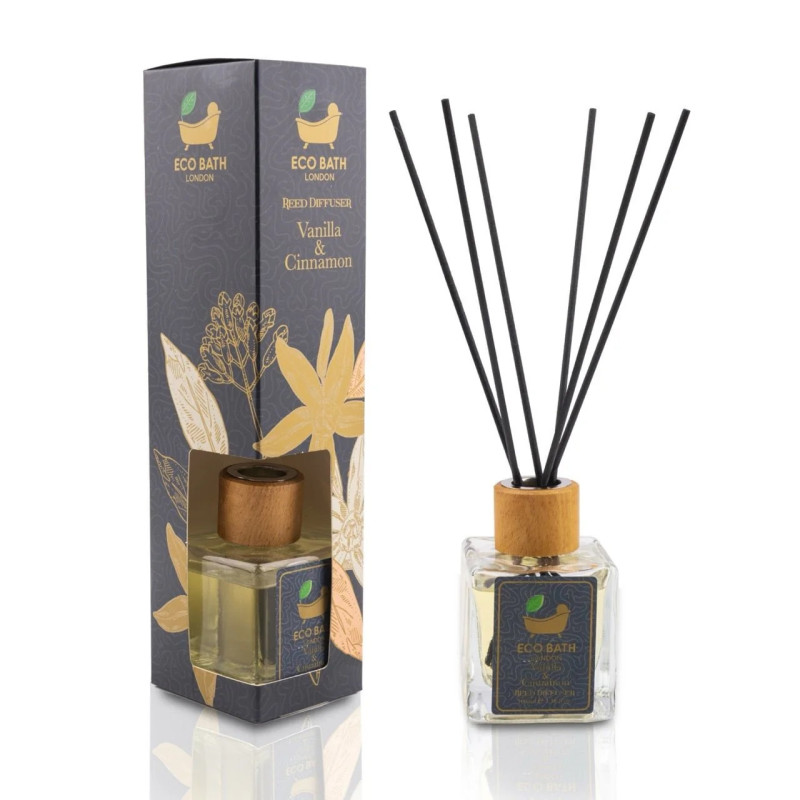 Eco Bath London | Αρωματικό Χώρου Βανίλια & Κανέλα - Diffuser | 100ml Eco Bath London | Αρωματικό Χώρου Βανίλια & Κανέλα - Diffuser | 100ml