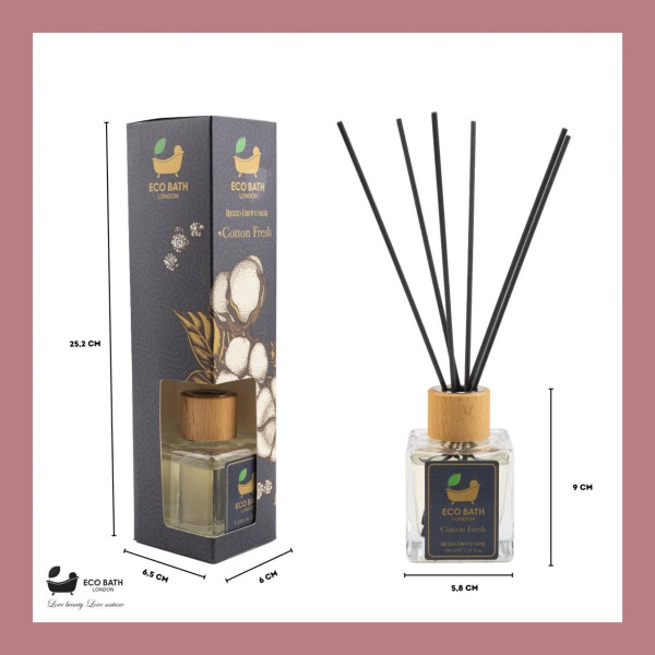 Eco Bath London | Αρωματικό Χώρου Cotton Fresh - Diffuser | 100ml