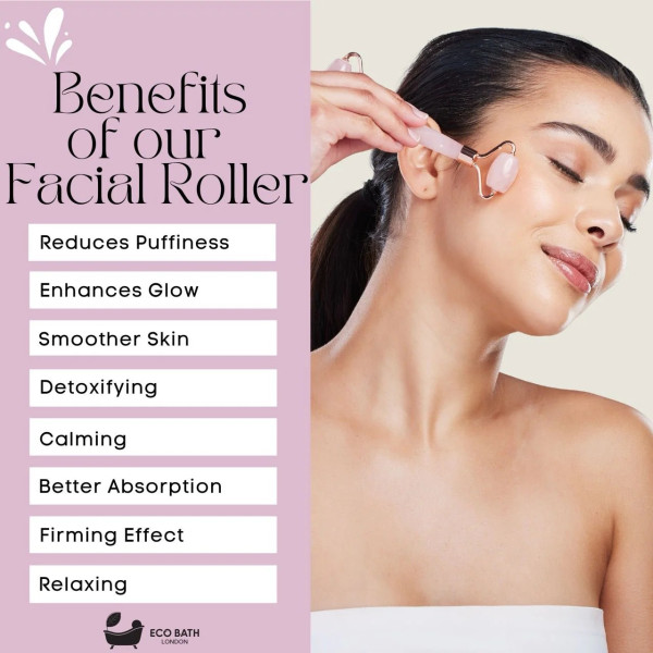 Eco Bath London | Ρολό προσώπου | Ροζ Χαλαζίας