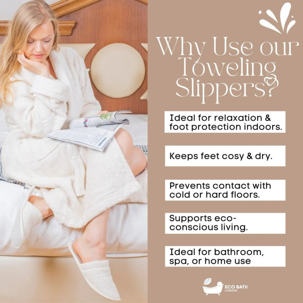 Eco Bath London | Παντόφλες με Βιολογικό Βαμβάκι small